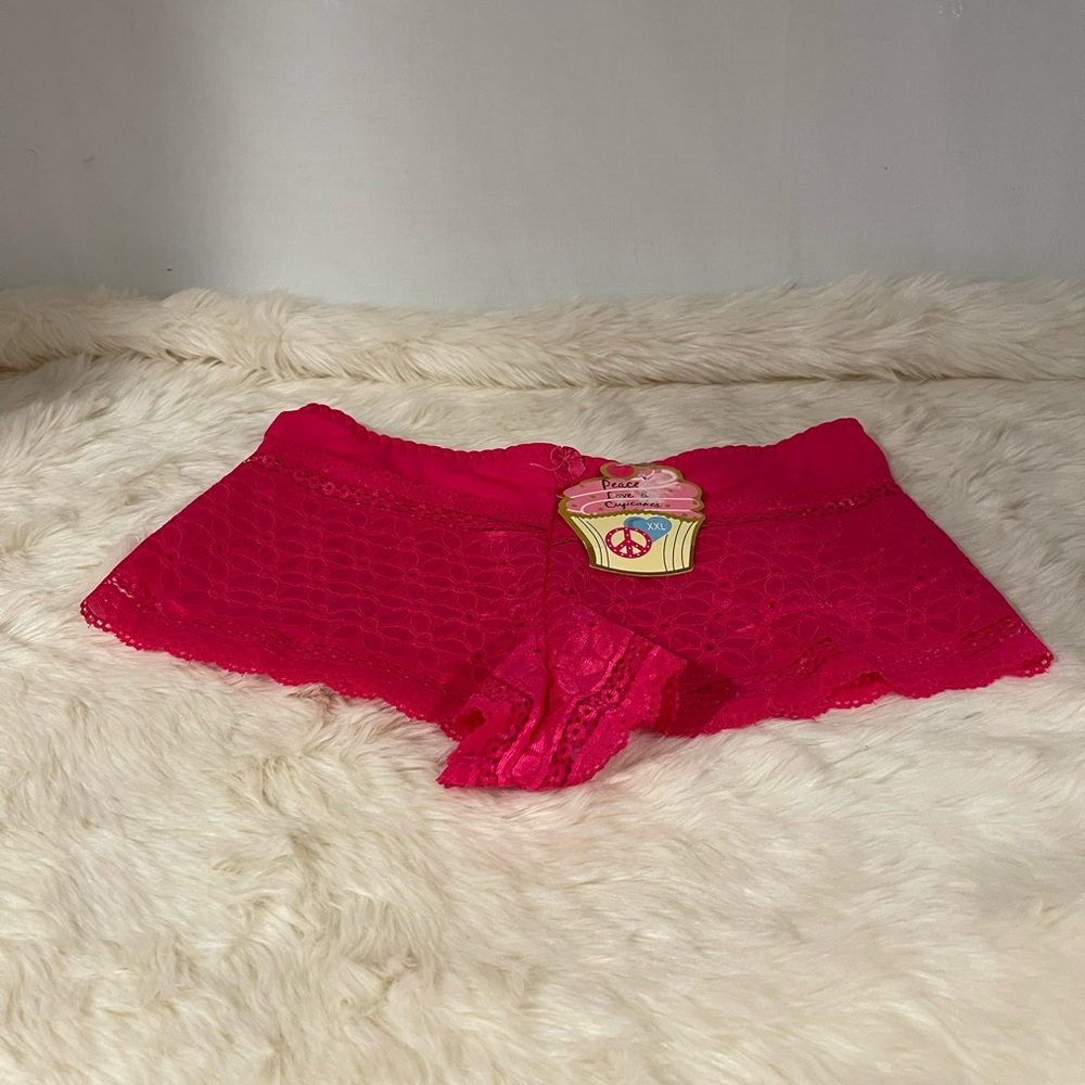 Lady Q Hot Pink Sexy Lace Panties Size XXL